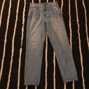 American eagle mom jean with belt